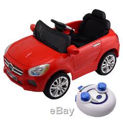 Kids Ride On Car 6V RC Remote Control Battery Powered with LED Lights MP3 Red New