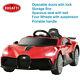 Kids Ride On Car Bugatti Divo 12v Motorized Vehicles With Rc Horn Safety Lock