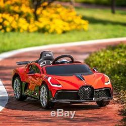 Kids Ride On Car Bugatti Divo 12V Motorized Vehicles With RC Horn Safety Lock