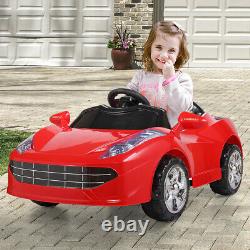 Kids Ride On Car Electric 6V Battery Power Gift Toy LED MP3 With Remote Control