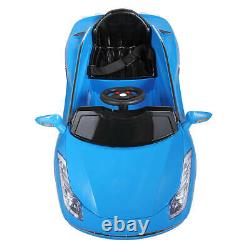 Kids Ride On Car Electric 6V Battery Power Gift Toy MP3 With Remote Control Blue