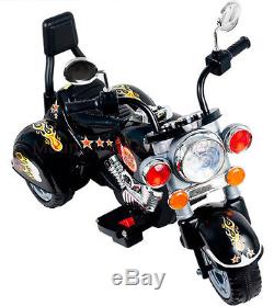 Kids Ride On Motorcycle 3 Wheel Harley Style 6V Battery Powered Electric Toy Boy
