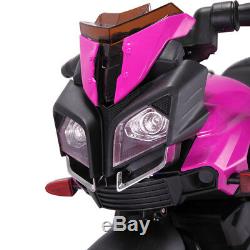 Kids Ride On Motorcycle Battery 4 Wheel Bicycle Electric Toy New Pink