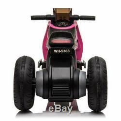 Kids Ride On Motorcycle Electric 3 Wheels Double Drive Battery Powered Motorbike