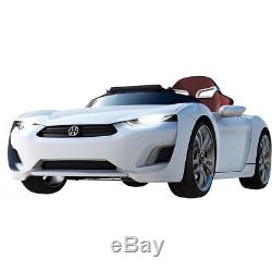 Kids Ride On Sports Car 12V Henes Broon F830 Remote Control for Children white