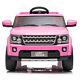 Kids Ride On Truck -12v Battery Powered- Electric Car Range Rover Led Light Pink