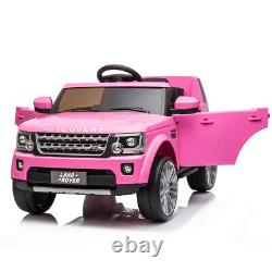 Kids Ride On Truck -12V Battery Powered- Electric Car Range Rover LED Light Pink