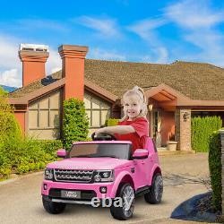Kids Ride On Truck -12V Battery Powered- Electric Car Range Rover LED Light Pink