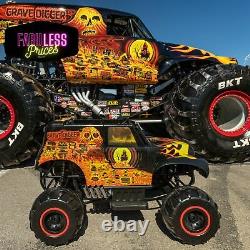 Kids Ride On Truck Car Monster Jam Grave Digger 24V Battery Powered Terrain Toy