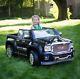 Kids Ride On Truck Gmc Sierra Denali 12v Electric Vehicle Black Battery Powered