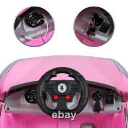 Kids Ride on Car Electric with Music Light Remote Control Pink Toys Gift 6V Pink