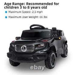 Kids Ride on Car Toys 3 Speed Rechargeable Battery Music Light with Remote Control