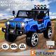 Kids Ride On Car Truck 12v Power Electric Eva Tires 3 Speed With Remote Mp3 Blue