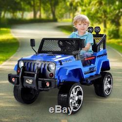 Kids Ride on Car Truck 12V Power Electric EVA Tires 3 Speed with Remote MP3 Blue