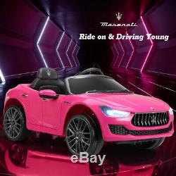 Kids Ride on Cars 12V Children Electric Maserati Ghibli Toys With LED Headlights