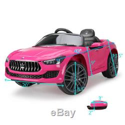 Kids Ride on Cars 12V Children Electric Maserati Ghibli Toys With LED Headlights