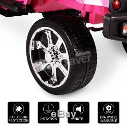 Kids Ride on Cars EVA Wheels Electric Battery Power withRemote 3 Speed12V Pink