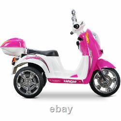 Kids Ride-on Scooter Toy Bike 3-wheel Motorbike 6V Battery Powered Electric Pink
