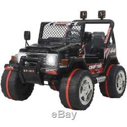 Kids Ride on Truck Car WithRemote Control 12V Battery Powered Electric Jeep Black