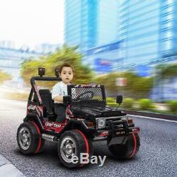Kids Ride on Truck Car WithRemote Control 12V Battery Powered Electric Jeep Black