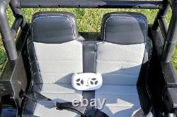 Kids Toy Ride On 24V Battery Car 4WD 2-Seater Land Rover Defender Remote Black