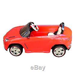 Lamborghini 12V Kids Double Engine Ride On Toy Car Electric Remote Contol Red