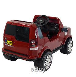 Land Rover Battery Powered Electric Ride On 2-6 years Kids Toy Car Remote -Red