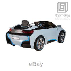 Licensed BMW i8 Kids Electric Ride On Car With Remote Control 12V Battery Blue