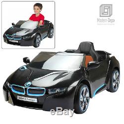 Licensed BMW i8 Kids Ride On Car With Remote Control 12V Battery Black
