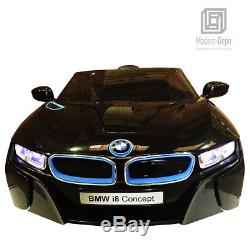 Licensed BMW i8 Kids Ride On Car With Remote Control 12V Battery Black
