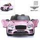 Licensed Bentley Continental Supersports 12v Kids Ride On Car, Painted Pink