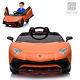 Licensed Lamborghini 12v Electric Kids Ride On Car With Remote Control Mp3 Orange