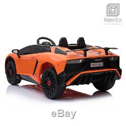 Licensed Lamborghini 12V Electric Kids Ride On Car with Remote Control MP3 Orange