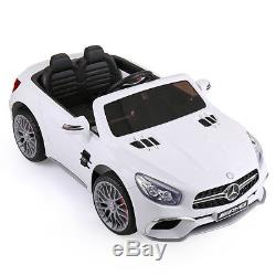 Licensed Mercedes Benz 12V Kids Ride On Car 3Speed with Remote Control MP3 White