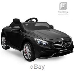 Licensed Mercedes Benz AMG S63 12V Kids Ride On Car With Remote Control Black