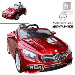 Licensed Mercedes Benz AMG S63 Kids Ride On Car With Remote Control 12V
