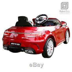 Licensed Mercedes Benz AMG S63 Kids Ride On Car With Remote Control 12V