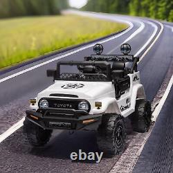Licensed TOYOTA FJ Cruiser 12V Kids Ride on Car 2.4G with RC Electric Car 3 Speed