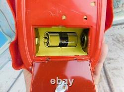 Line Mar Spanking Bear Battery Operated Toy Tin litho Japan (Marx) Vintage
