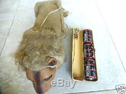 Lion tin. Battery Operated Vintage toy. Fifties