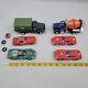 Lot Vintage 60's Ideal Electric Battery Racecars Ferrari Cement Army Truck 1/32