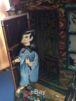 MARX HOOTIN' HOLLOW HAUNTED HOUSE BATTERY OPERATED TOY 1960'S MUST SEE VIDEO