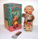 Mint 1950's Battery Operated Bubble Blowing Monkey Chimp Ape Tin Litho Toy Mib