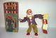Mint 1950's Battery Operated Clown The Magician Tin Litho Circus Toy Alps Japan