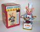 Mint 1950's Battery Operated Piggy Cook Tin Litho Toy Japan Mib Works Great