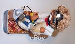 MINT 1950's DENTIST BEAR BATTERY OPERATED TIN TOY HORIKAWA JAPAN works great