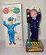 Mint 1950's Traffic Policeman Battery Operated Tin Litho Toy Japan Works! Mib