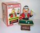 Mint 1950s Battery Operated Cragstan Crapshooter Tin Litho Bar Bartender Toy Mib