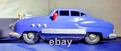 MIZUNO 1950S JAPAN TIN ELECTROMOBILE 8 BUICK with HEADLIGHTS/F&R MOTOR RESTORED