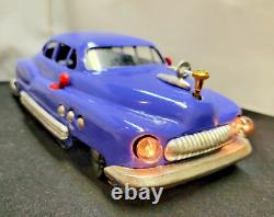 MIZUNO 1950S JAPAN TIN ELECTROMOBILE 8 BUICK with HEADLIGHTS/F&R MOTOR RESTORED